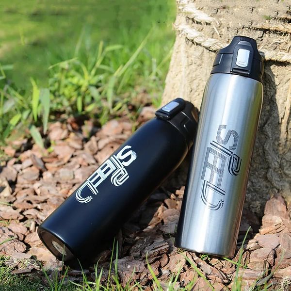 2024 1000 ml / 750 ml double thermos thermos sport en acier inoxydable avec sac à thé