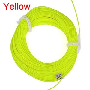 2024 100 pieds Poids avant Ligne de pêche à la mouche flottante WF-2F / 3F / 4F / 5F / 6F / 7F / 8F Ligne de mouche Pondeule Nylon Nylon Salon d'eau douce Sure,