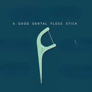 2024 100 Stuks Blauw Dental Floss Pick Tooth Cleaner Sticks Mondhygiëne Zorg Tanden Interdentale Reiniging Bleken Tandenstoker Tool 7.5cm