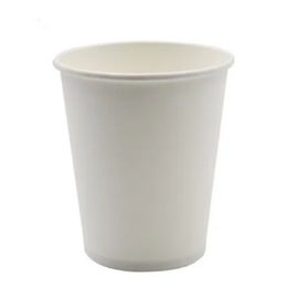 2024 100pcs/paquete 250ml Cazas blancas puras de papel puro taza de té de café accesorios para beber suministros de fiesta aceptan personalizar para