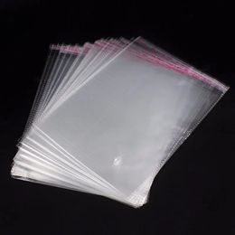 2024 100pcs sacs-cadeaux transparents diy bonbons biscuits biscuits sacs