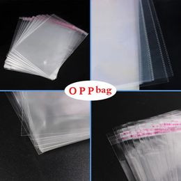 2024 100 stcs transparante geschenkzakken Diy Candy Biscuit Cookie Packing Bags Zelfklevend plastic cellofaan voedseltas keuken organisator