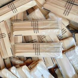 2024 100 pcs Waxsticks gladde tong depressor Gezicht wenkbrauwen wegwerp ontharing Applicator Spatulas lichaam klein houten voor haar