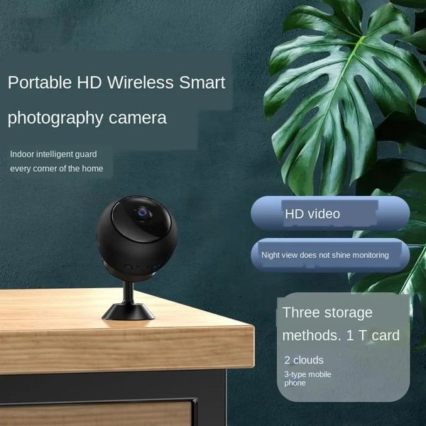 Caméra réseau Wifi HD 2024 P 1080P, petite caméra de Surveillance sans fil, Vision nocturne, sécurité intérieure à distance