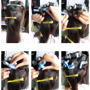 2024 10pcs Sponge Hair krulaar makers draai krullen gereedschap diy styling haarrollers voor langdurige springkussen en krullen voor sponshaar voor