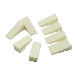 2024 10pcs File de ongles blanc File de ponçage tampon acrylique Pandre de ponçage à ongles Polissage de la manucure outils de soins beauté Tofu Cubes -