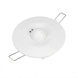 2024 110-240V Microwave Motion Detector Lichtschakelaar plafond verzonken instelbare inductieschakelaar plafondbewegingssensor Motion Detector