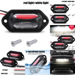 2024 12-24V LED-auto Truck Lichtlampen Waterdichte Wit Red zij Marker Licht voor auto Motorfiets van SUV Signaal Signal Lamp