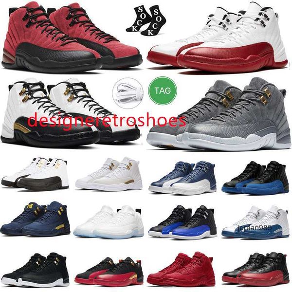 2024 12 Chaussures de basket-ball pour hommes Jumpman 12s A Ma Maniere Black Eastside Golf Stealth University Blue Taxi Dark Concord Flu Game Floral Royalty baskets pour hommes