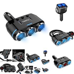 2024 12V-24 V CIROTA CIROTANTE COMINADOR DITRING COLLO CAR LED CARGADOR USB Adaptador de cargador 3.1A 100W Detección de voltaje Teléfono móvil MP3