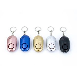 2024 130 dB safesound Security Security Alarmchain with LED Lights Mini auto-défense Appareil électronique pour les femmes Kids pour la défense Keychain