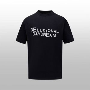2024 16 Black Gold Dash T-shirt en vrac en jersey Coton Black blanc Daydream Delir Daydream Men T-shirt Imprimé pour hommes