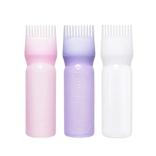 2024 170 ml en plastique Dye de coiffure CHAMPOOT APPLICATEUR DE BOUCHE AVEC BROST BROST DISPENSIN