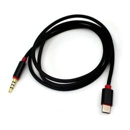 2024 1m Type-C tot 3,5 mm Audiokabel Aux Car-radiokabel voor Huawei iPad Audio Headset CAR Luidspreker AUX Adapter Cable voor Samsung S9For Samsung S9 Aux Adapter
