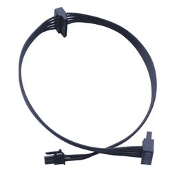 2024 1 pc 45 cm kabel mini 6 pin draai 2 SATA -voeding voor Lenovo Main Board Interface Small 6PIN tot twee SATA SSD -voedingskabel voor SATA SSD -stroomkabel