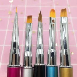 2024 1PC Nail Brush Nail Art Painting Pen Brush UV Gel Gel Polisacrylic Drawing Drawing DIY PEINTURE DE FLORON
