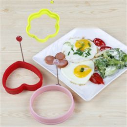 2024 1pc silicona huevo frito anillo tortilla huevos fritos huevos en forma de corazón molde para cocinar herramientas de frito de desayuno