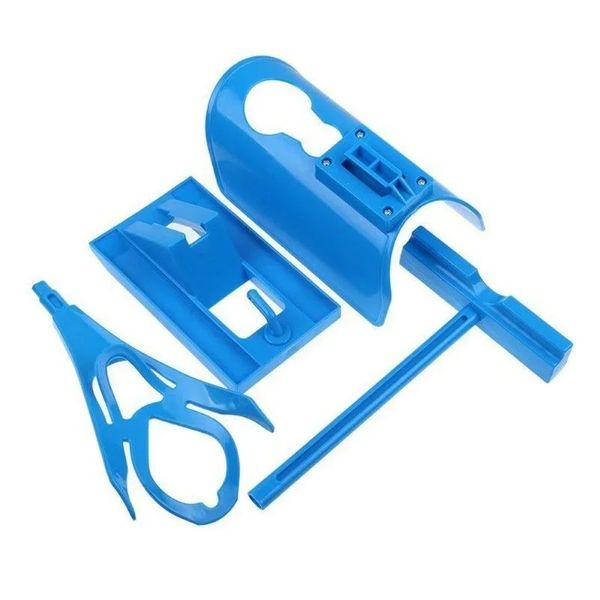 2024 1pc chaussette de chaussette Slider Kit bleu d'assistance aide à mettre les chaussettes sans klaxon de chaussure de flexion adaptées aux chaussettes