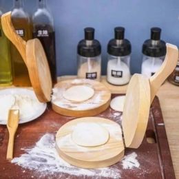 2024 1 pieza de rodillo de prensa de masa Manual de madera, molde para prensar la piel del bollo de la piel de la tortilla de maíz, repostería para hornear en la cocina