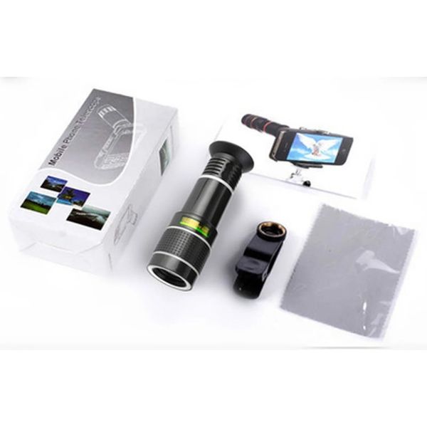Objectif de téléphone portable Zoom 20X 2024, 1 pièce, grand Angle 360 degrés, Kits de caméra pour Samsung Xiaomi Huawei, objectif de caméra à Clip