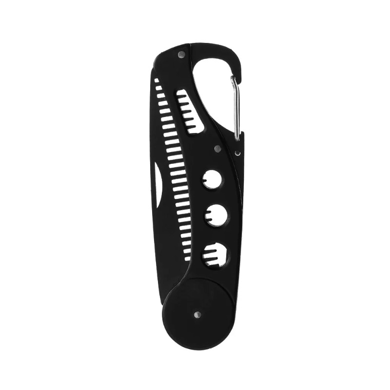 2024 1PCS Black Hot Sale Stainless Steel Folding Comb For Men Anti Static Mustache Comb Wholesale Hairdressing Styling Beard Comb for