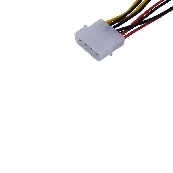 2024 1pcs / lot Câles d'alimentation du ventilateur de refroidissement de l'ordinateur 4pin molex à 3 pin de ventilateur de ventilateur d'alimentation Connecteur adaptateur 12V / 2/5V / 2 pour le cas de cpu PC Fan pour 4pin molex à 3 pin Câble d'alimentation du ventilateur