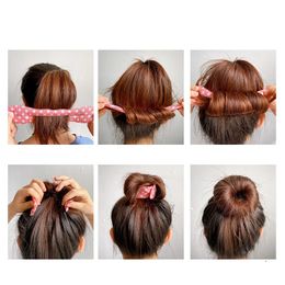 2024 1PCS Women Magic Foam Spones Styling Haarclipapparaat Donut Quick Messy Bun Updo Hairs Clips Tools Tools Braid Hair Accessoires For Magic