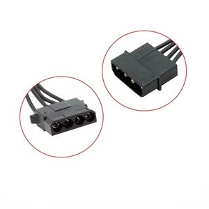 2024 1x Câbles d'ordinateur Grands Male à 4 broches Male à femelle 4P Câble d'extension d'alimentation IDE 18AWG pour connecteur Molex PC Hardware Corètes Adaptateur pour IDE