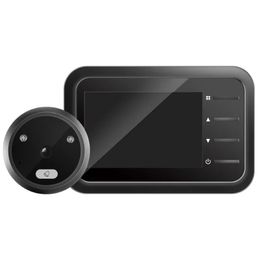 2024 2,4 pulgadas LCD Video Peephole Doorbell Camera Ir Vision Video Video Pueblón Campana Visual Visual Hoterbell Smart Home Outdoor Camera2.para el timbre de visión nocturna de IR