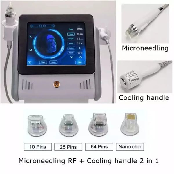 2024 2 en 1 RF Microneedling Machine Stretch Mark Remover Fractional Micro Needling Skin Tight Face Lift Salón de belleza