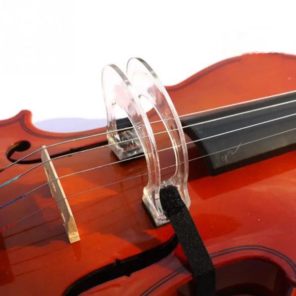 2024 2022 Herramienta del colimador del corrector de arco de violín acrílico para principiante 4/4 3/4 1/2 1/4 1/8 Accesorio de violín para el arco de violín para principiantes