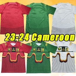 2024 2023 Kameroen voetbaltruien Choupo-Moting Anguisissa Aboubakar Ekambi Ganago Bahoken National Team Home Green Away 22 23 voetbalhirt fans spelerversie