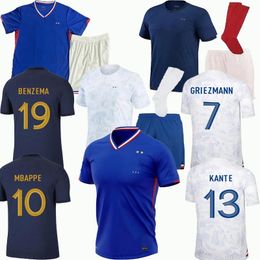2024 2023 Club francés Camisetas de fútbol BENZEMA 22 23 24 GIROUD MBAPPE GRIEZMANN SALIBA PAVARD KANTE Maillot de foot equipe camiseta de fútbol