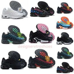 2024 2023 Tn Kids Schoenen Tn Enfant Ademend Zachte Sport Chaussures Jongens Meisjes Tns Plus Sneakers Jeugd Requin Trainers Maat 25-35