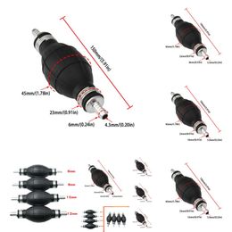 2024 2024 1 stks brandstofpomp 6 mm 8 mm 10 mm 12 mm rubberen aluminium handbrandstofpomplijn Hand Primer lamp Alle brandstoffen voor auto -boot marine buitenboordmotor