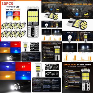 2024 2024 2/6/10/20/30/40/50pcs T10 W5W 194 501 LED Canbus Aucune erreur Car Interior Light T10 26 SMD 4014 CHIP PURS WHITE Instrument Lights B