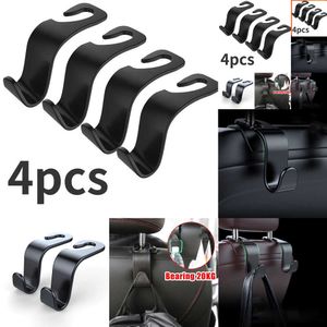 2024 2024 4PCS Universal Auto Seat Hoofdsteun haak opslag hanger auto voertuig achterstoel organisator houder auto interieur accessoires