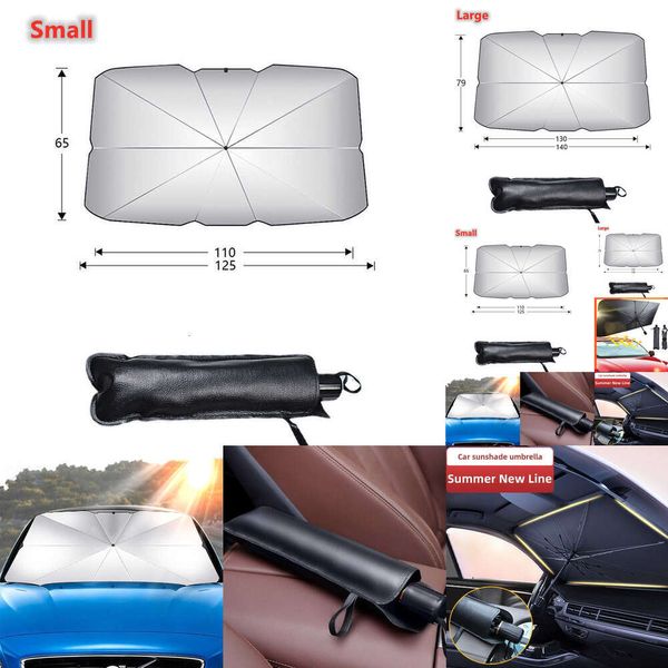 2024 2024 Car Sunshade Umbrella Car Sun Sun Shade Protector Parasol Summer Sim