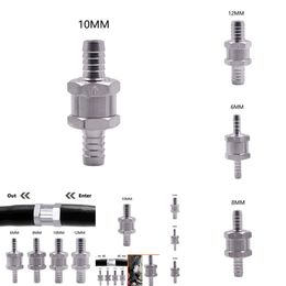 2024 2024 FARBEUR NON RETOUR CALVE VALVE 6/8/10 / 12 mm Aluminium ALLIAGE ESTROL DIESEL Ligne de carburant dans un sens pour Peugeot Renault