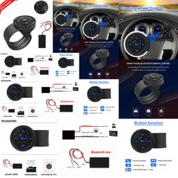 2024 2024 Autres pièces automobiles Auto Car Cart Bluetooth Wireless Wafering Wheel Control Bouton For Auto DVD Navigation Radio Head Unit Boutons de télécommande Universal