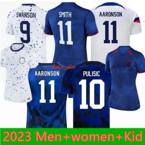 2024-2024 USA Femmes Hommes Enfants Team Soccer Jersey PULISIC Mckennie REYNA AARONSON WEAH MUSAH MORRIS FERREIRA DEST MOORE WRIGHT YEDLIN Rodman Lavelle Fooball