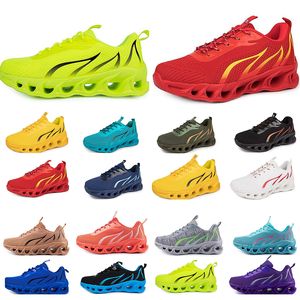 2024 2024gai Spring Men Shoes Running Flat Chores Soft Soft Sole Bule Grey Models Models Fashion Couleur Blocking Sports Big Taille 176