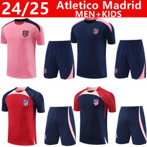 2024 2025 Volwassen kinderen Atletico Madrids Tracksuit Chandal Futbol Soccer Training Suit 24 25 Madrids Tracksuits Set Men Camiseta de Football Jacket