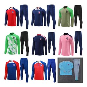 2024 2025 Adulte Kids Atletico Madrids Tracksuit Chandal Futbol Soccer Training Suit 24 25 Madrids Tracksuits Set Men Camiseta de Football Jacket