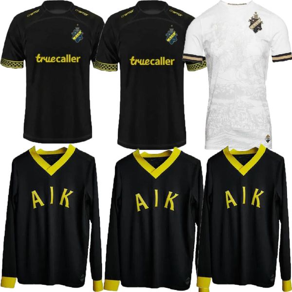 2024 2025 Maillots de football AIK Solna 24 25 Stockholm Special Limited-Edition Fischer Hussein Otieno Guidetti Thill Tihi Haliti 132 ans History Football Shirts