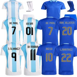 2024 2025 Argentine Jerseys de football Messis Otamendi de Paul Équipe nationale Copa Dybala Martinez Kun Aguero Maradona