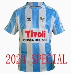 2024 2025 Camiseta Malaga CF Soccer Jersey 120 Aniversario Kids Kit Remake retro 24/25 Camisetas de fútbol ADEL de casa Bustinza M.