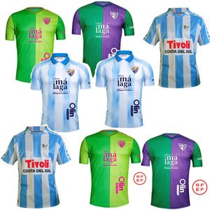 2024 2025 CAMISETA MALAGA CF SOCCER JERSEY 120 ANIVERSARIO KIDS KIT Remake rétro 24/25 Home S-4xlfootball Shirts Men Bustinza M. Juande Ramon Feba Alex Gallar Sol Munoz2