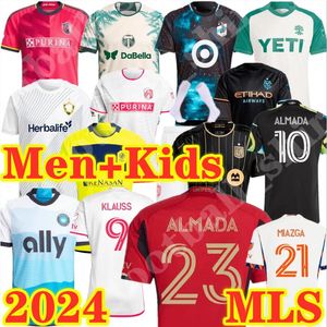2024 2025 Charlotte St. L oUis City Atlanta FC voetbaltruien 24 25 Nashville Home weg MLS Klauss Blom Lowen Parker Westwood Kids Kit Men Voetbal Shirtl