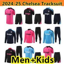 2024 2025 CHELS EA Tracksuit Ziyech CFC Trainingspak Voetbal tracksuits 24 25 Jorginho Half Zip City Tracksuit voetbal set overleven